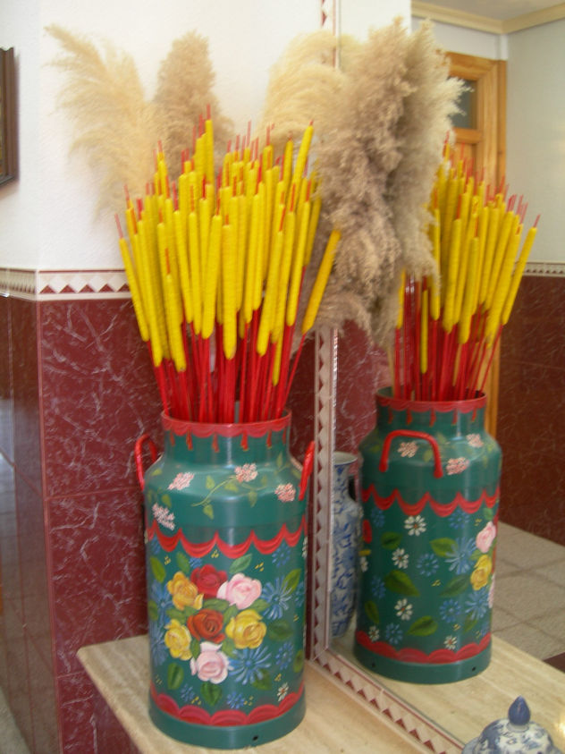 cántara decorada
