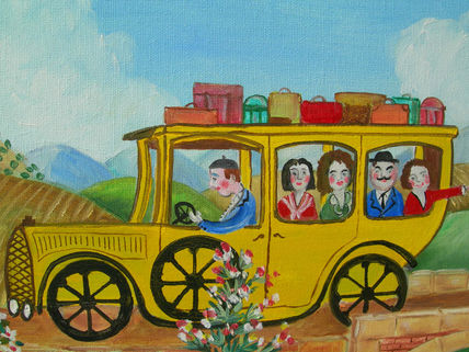 La viajera, detalle