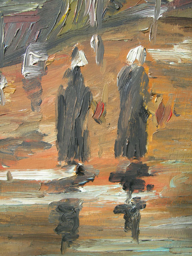 Lluvia en el puerto, detalle