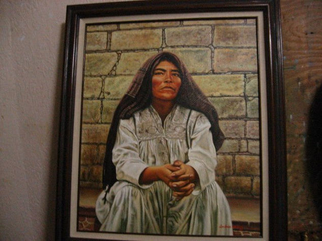 OAXAQUENA Óleo Lienzo Retrato