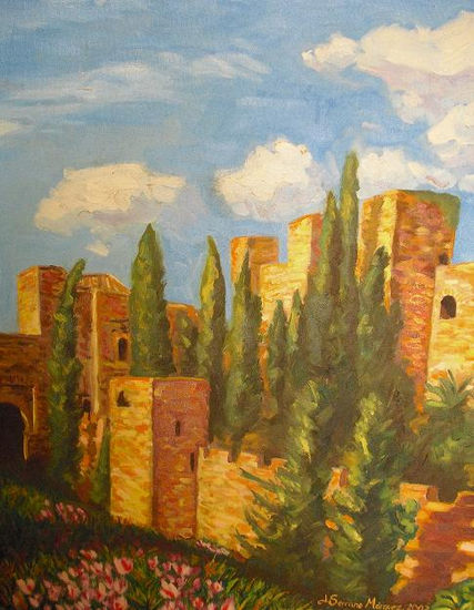 Alcazaba Oil Canvas Landscaping