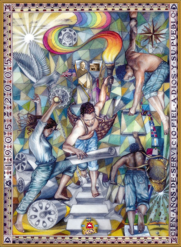 Diseño Mural Centenario Casa Bautista de Publicaciones