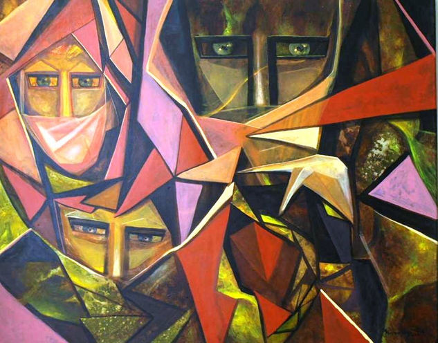 The Expectation, Serie Triangulismos Acrylic Canvas Others