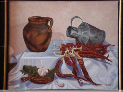 Bodegon con pimientos