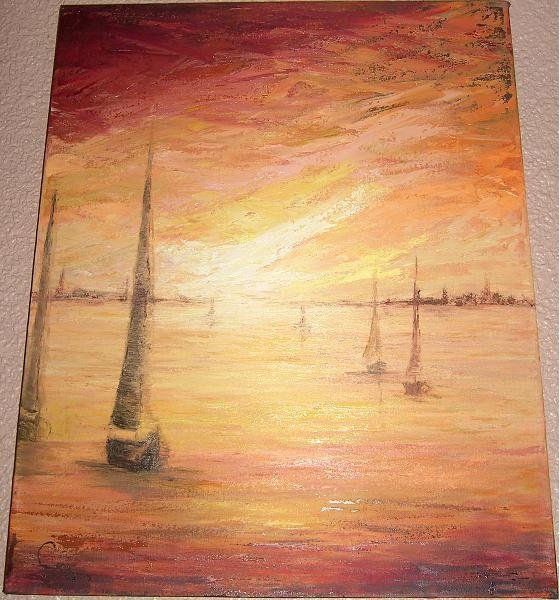 Explosión de color en una tarde de vela