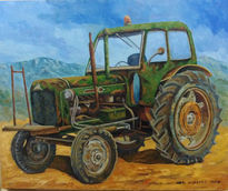 Tractor verde