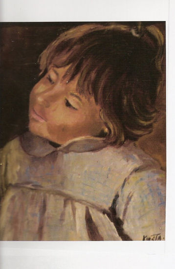 RETRATO de una niña Óleo Lienzo Figura