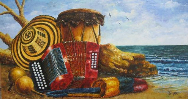 parranda vallenata Oil Canvas Marine Painting