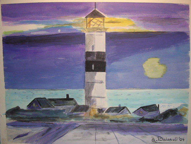 Faro Oil Card Marine Painting