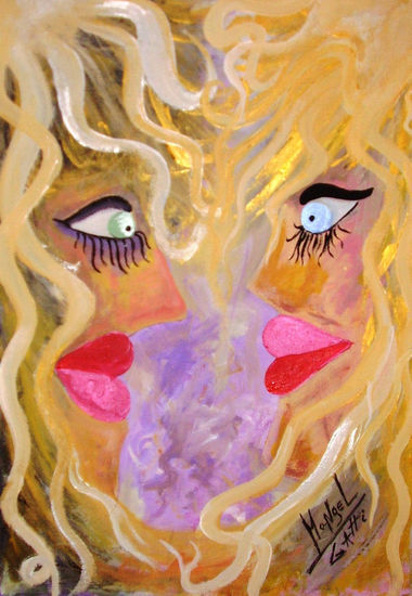 LAS AMIGAS Acrylic Canvas Figure Painting