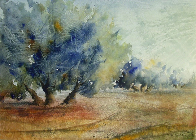 Olivos 4 Watercolour Paper Landscaping