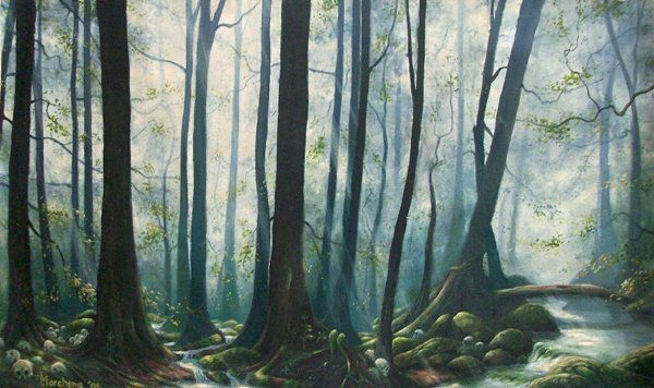 Forest Oil Canvas Landscaping