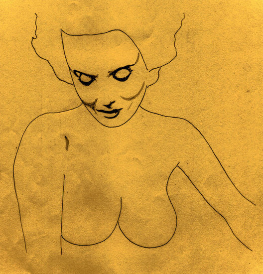 Desnudo frontal Mixed Media