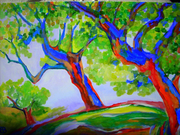 Alcornoques Acrylic Canvas Landscaping