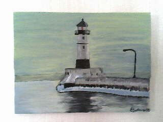 lighthouse Acrylic Panel Landscaping