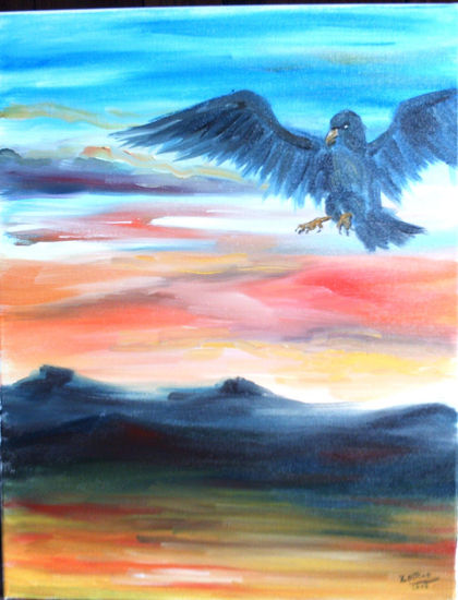 EL AGUILA Y EL RATON Oil Canvas Landscaping