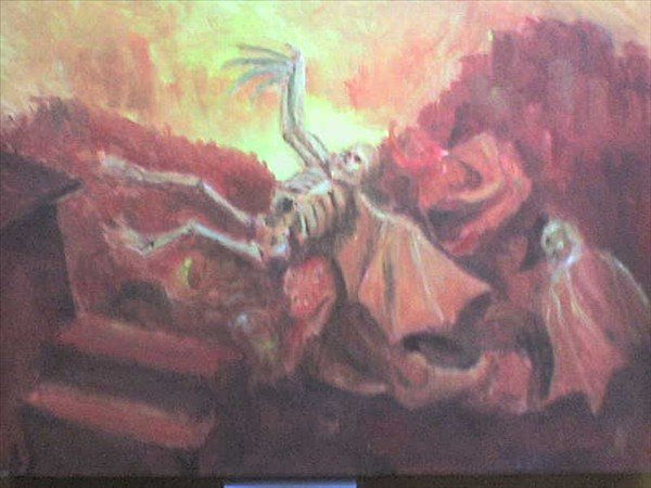 muerte de la razón Oil Canvas Landscaping