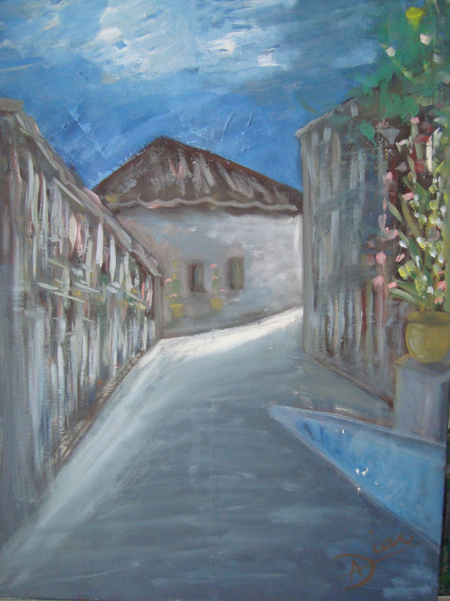 paisaje oscureciendo