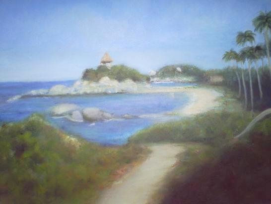 cabo san juan Oil Canvas Landscaping