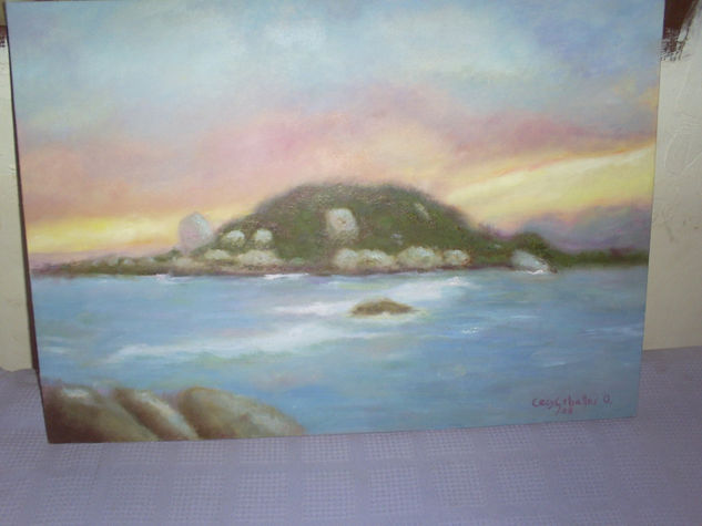 atardecer parque tayrona Oil Canvas Landscaping