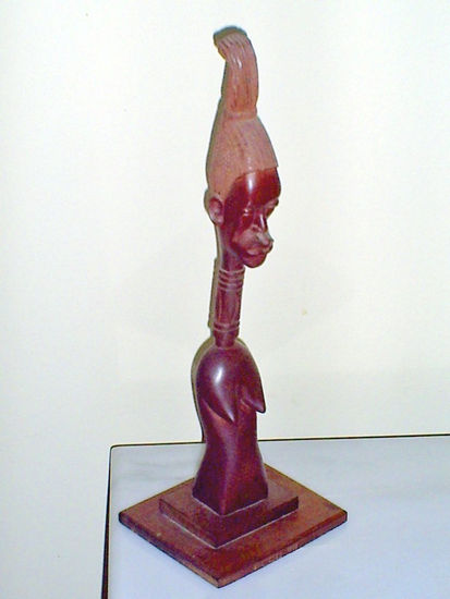 mujer africana Wood Figurative