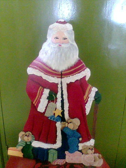 Papá Noel con ositos Acrílico Tabla Figura