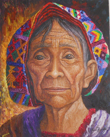 ATITECA (Santiago Atitlàn, Guatemala) Oil Canvas Portrait