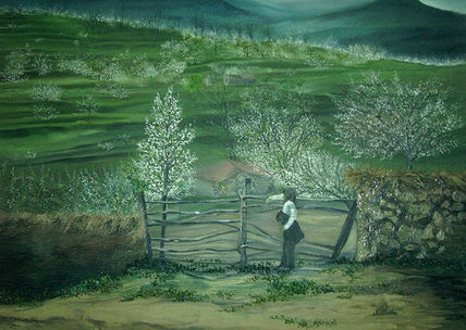 Paisaje con niña