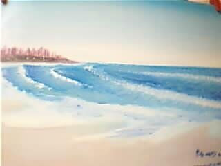 Playa. Oil Canvas Landscaping