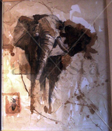 elefante.Copia Others Canvas Animals