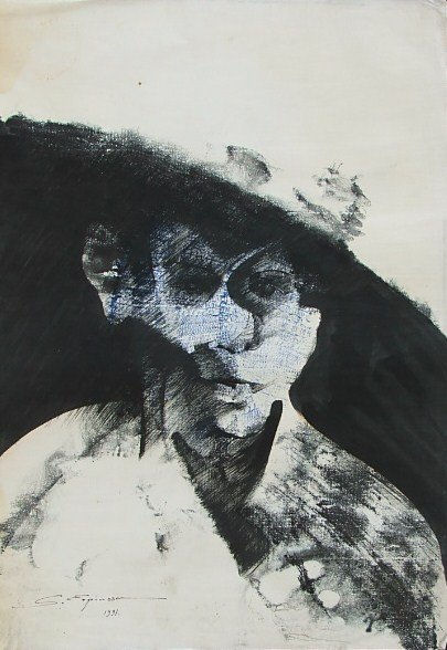 ME ABRAZO DE TU AUSENCIA, DE LA SERIE:OBRA NEGRA