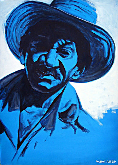 Campesino Oil Canvas Figure Painting