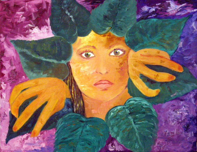 Dejenme entrar Oil Canvas Figure Painting
