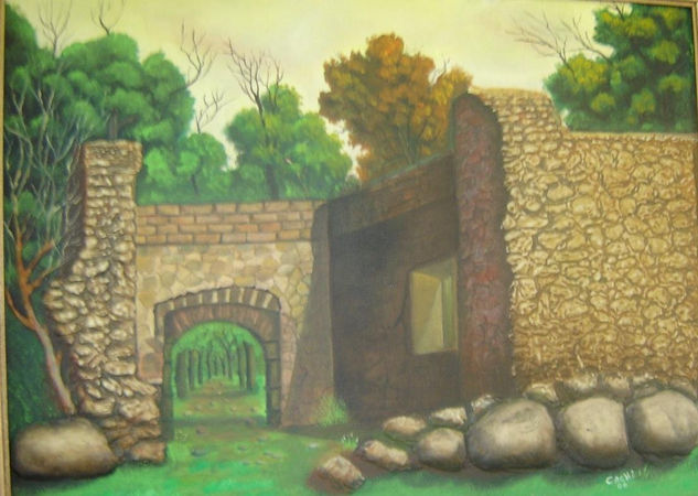 Paso del tiempo Oil Canvas Landscaping