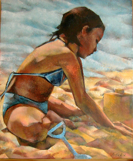 FIGURA EN LA PLAYA 