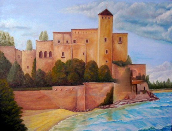 castillo de Altafuya Oil Canvas Landscaping