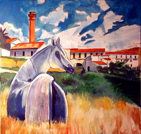 Fabrica de Azucar en Torrox Oil Canvas Landscaping