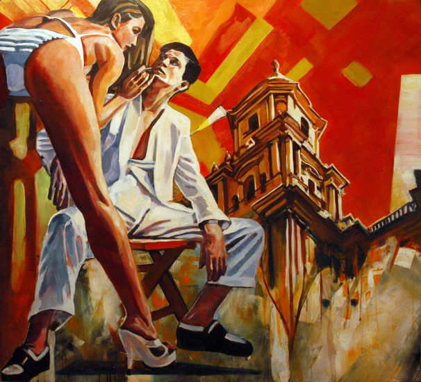 Catedral Pareja Oil Canvas Others