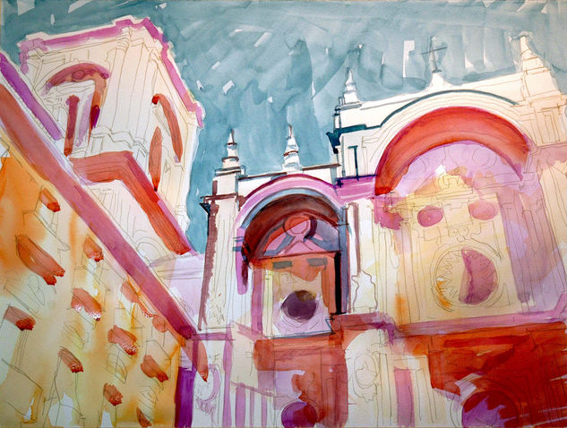 Catedral Granada Oil Canvas Landscaping