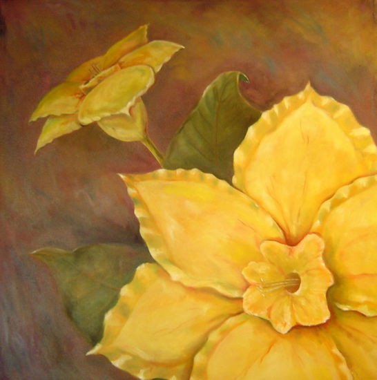 FLOR DE LUZ Oil Canvas