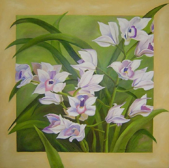 ORQUIDEAS Oil Canvas