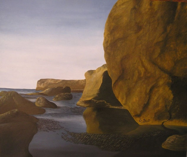 SOLEDAD EN LAS ROCAS II Oil Panel