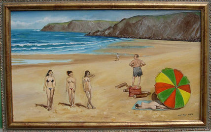 En playa Xagó