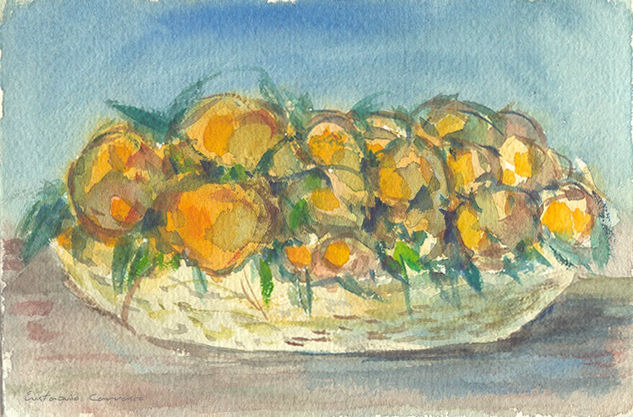 Fruta de Invierno Watercolour Card Still Life Paintings