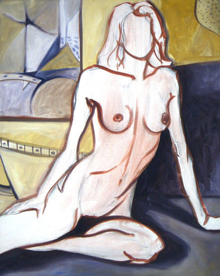 Desnuda Oil Canvas Figure Painting