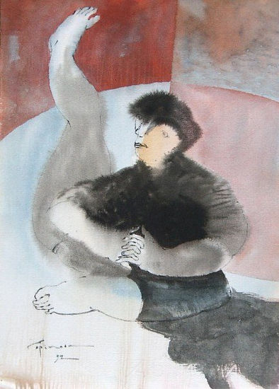 PERSONAJE # 7 Watercolour Paper Others