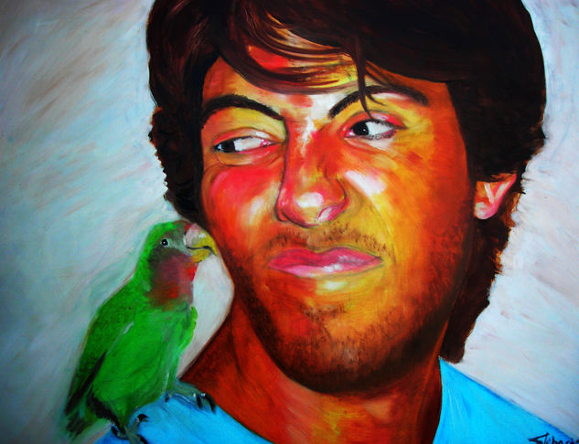 Pi Pi Oil Canvas Portrait