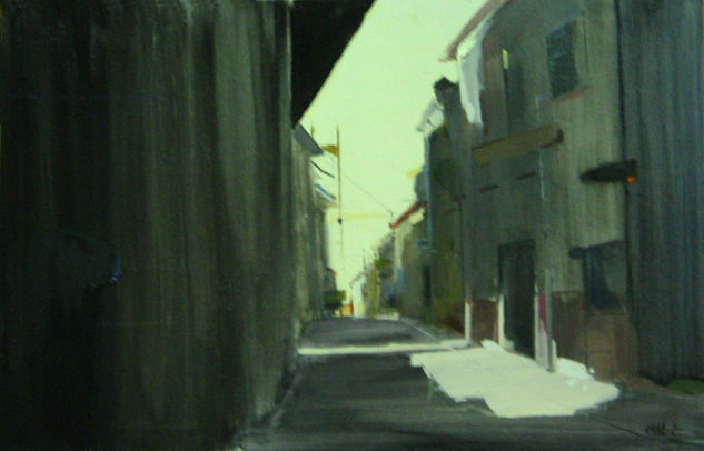 Calle en obras Oil Canvas Landscaping