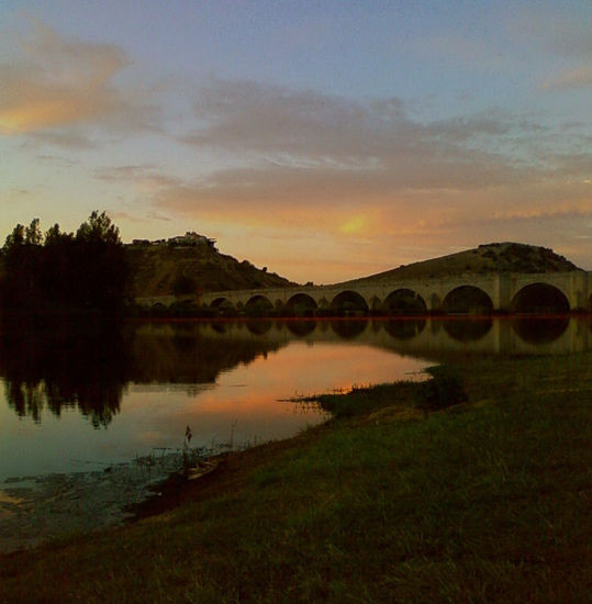 Puesta de sol en el Guadiana 