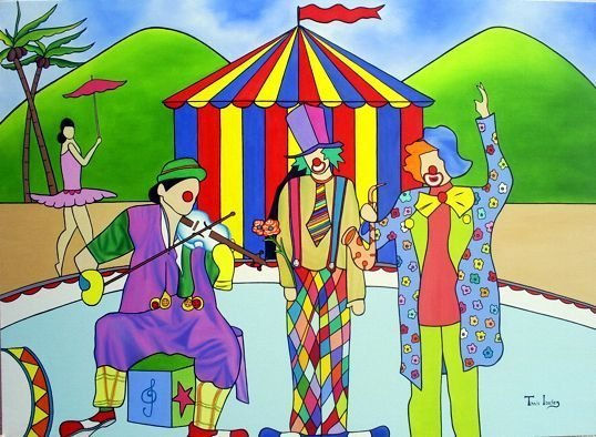 Brazilian Circus Band Óleo Tela Otros